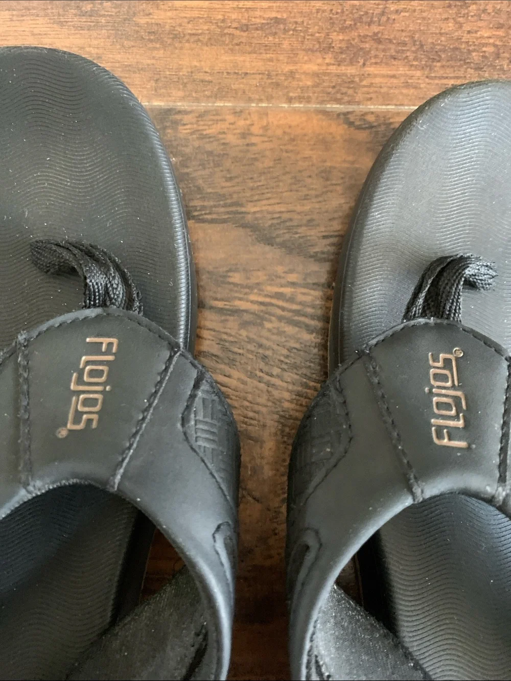 Flojos Black Men's Comfort Flip Flops